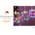 RGB Star and Reindeer 3meter Curtain Light with 8 functions - extendable