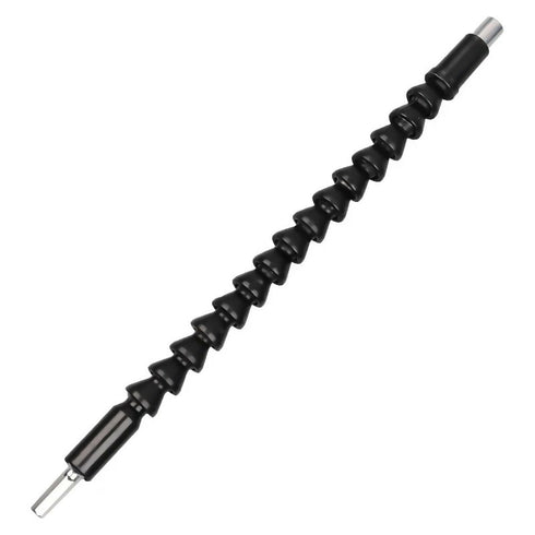Flexible Drill Bit Extension, Black, Screwdriver Bit Holder, Bendable Shaft for Hard-to-Reach Areas -250mm