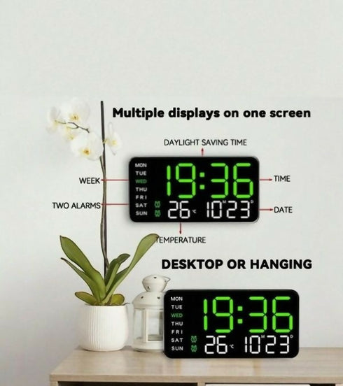LED Digital Wall Clock