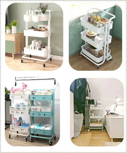Kitchen Mobile Shelf / Cart Storage Basket