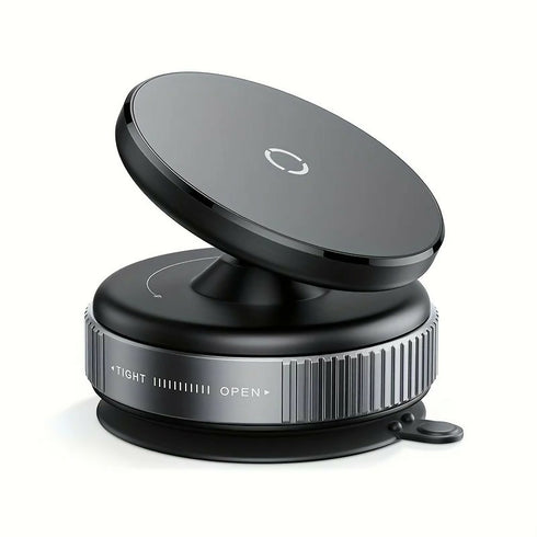 The New Upgraded 360° Rotating Magnetic Universal Phone Holder Features Vacuum And Magnetic Suction for a Stable Car Mount