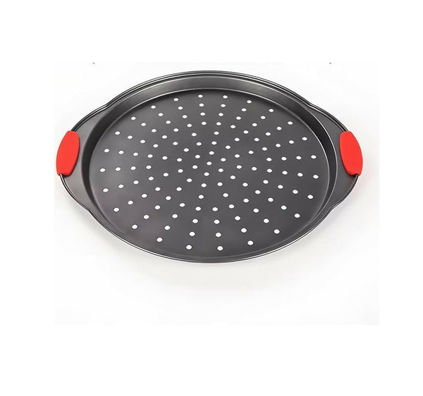 Top Quality Perforated Pizza Pan Nonstick Carbon Steel Pizza Baking Tray