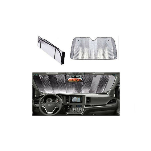 Standard Chrome Double Bubble Folding Accordion Auto Windshield Sun Shade