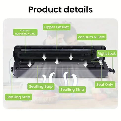 Multifunction Mini Food Vacuum Sealer Machine for Kitchen