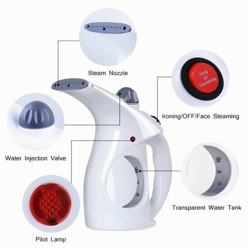 Portable Garment Steamer Iron for Face & Clothes