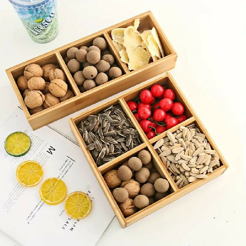 Bamboo Countertop Tea Bag Organizer 3 Tier