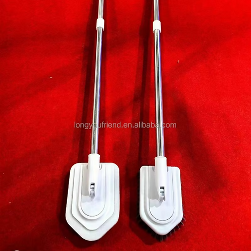 Double Brush Head Design Plastic Floor Wall Glass Cleaning Tool with Crevice Brush
