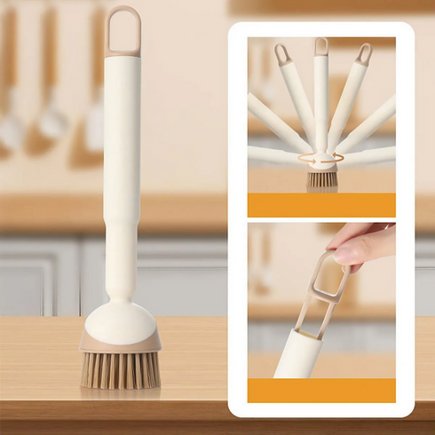 Handled pot brush