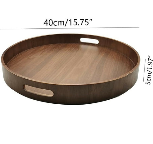Modern Sturdy Circle Serving Fancy Tray: