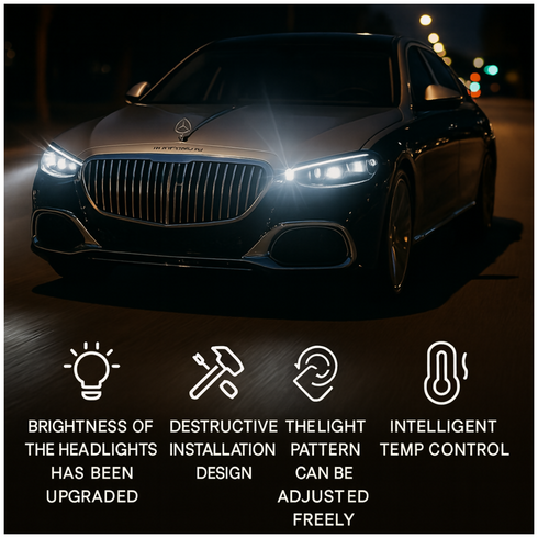 2 Pieces V31 H7 LED Headlights