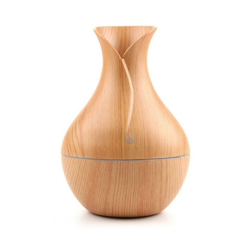 Ultrasonic Aroma Humidifier with Colour Changing LED - Light Brown