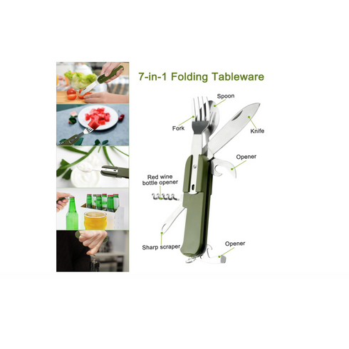 7-in-1 Camping Utensils
