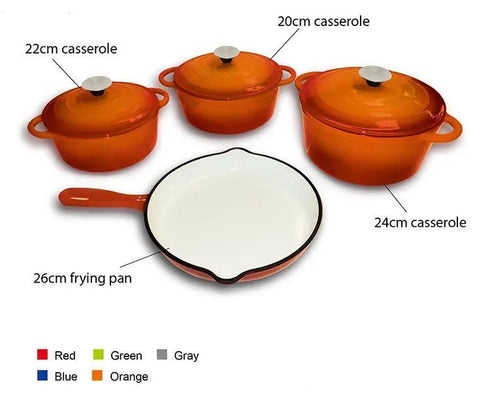 Non-stick Cast Iron Pot Set