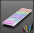104-Key Mechanical RGB Wired Gaming Keyboard USB Interface Standard Transparent Keyboard.