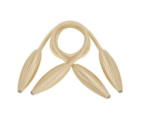 2 Pack Curtain Tiebacks -Cream