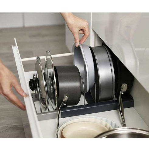 10 Adjustable Compartments Pot and Pan Organizer