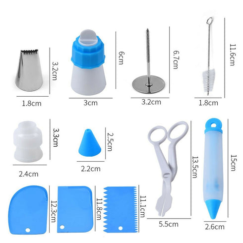 66 Pieces Of Cake Decoration Kit Baking Tools Set