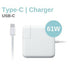 61W USB-C MagSafe MacBook Charger - White Zk-1144