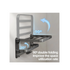 Wall-Mounted Towel Rack with Double-Layer Shelf and Hooks