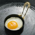 Foldable Handle 4 Pieces Coating Stainless Steel Round Fried Egg Ring with Oil Brush