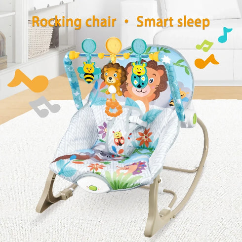 Multifunction Vibrate Baby Rocking Chair with Hanging Toys