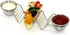Taco Rack, Stainless Steel 3 Grids Taco Rack, V-Shaped Stand, Taco Holder, Kitchen Tool with Gravy Boat for Restaurants, Dining Tables
