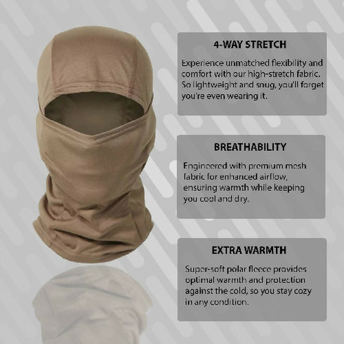 Windproof Full Face Mask, Outdoor Military Balaclava