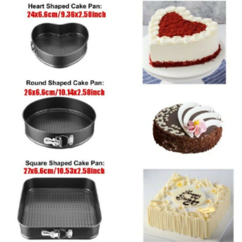 Nonstick & Leak-Proof Cake Pan Set of 3