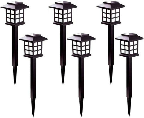 6 Pcs Solar Garden Lawn Lights