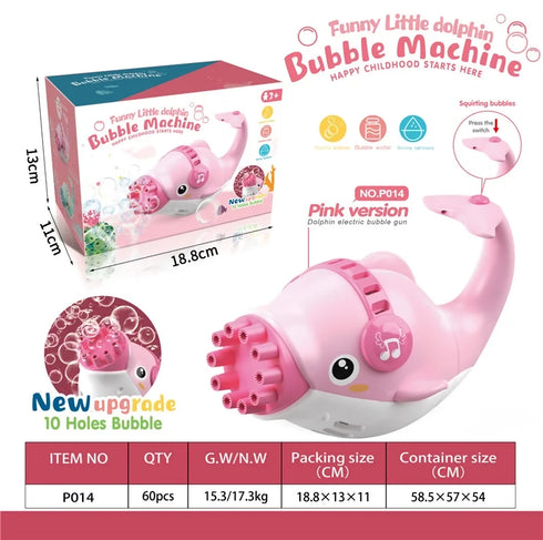Portable Dolphin Bubble Maker Machine