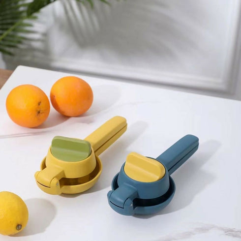 2 in 1 Manual Citrus Hand Press Juicer And Squeezer - Blue