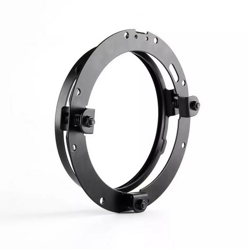 Headlight Mounting Bracket - 7" LED Conversion Ring Compatible with Jeep Wrangler