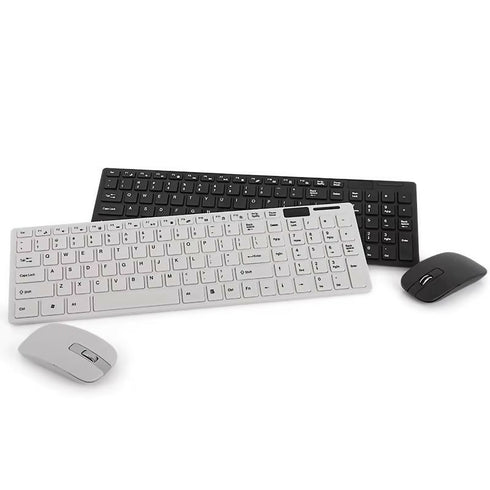 Ultra-thin Wireless Keyboard And Mouse Combo Set - Black