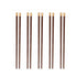 ECOCO- 10 piece wooden chopsticks - Golden summit