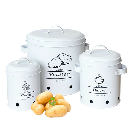 Portable Potato Onion Garlic Fresh Keeping Storage Can