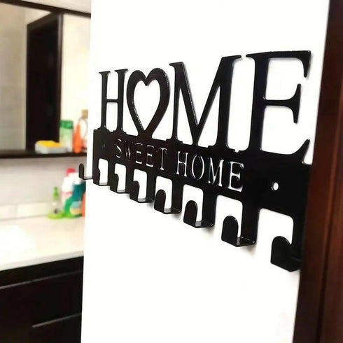 Wall Mounted Adhesive Hanger Organizer Hat Towel Rack Key Hanger