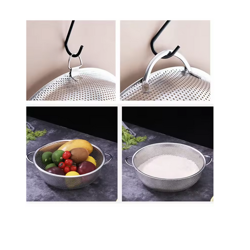 6 Pcs Stainless Steel Colander Bowl Set