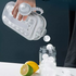 2-in-1 Portable Water Bottle/Ice Cube Maker - White, Transparent