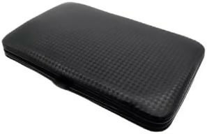 Carbon Black Nail Manicure Set with Rugged Carry Case for men