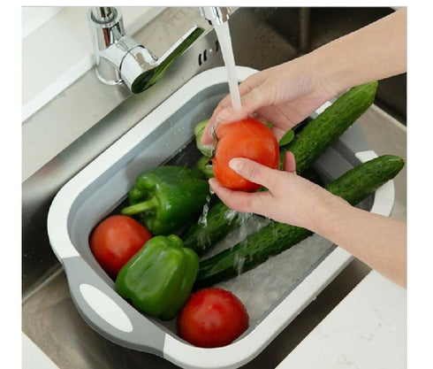 Vegetables Washing Basket, Dish Tub and a Cutting Board