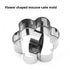 Stainless Steel Flower Shaped Cake Mold DIY Biscuit Plum Embossing Mousse Circle Baking Tool Metal Material