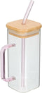 Coffee Glass With Straw And Handle - 1 Pack