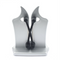Vertical Knife Sharpening Tool with Stand, Stainless Steel, Silver