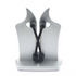 Vertical Knife Sharpening Tool with Stand, Stainless Steel, Silver
