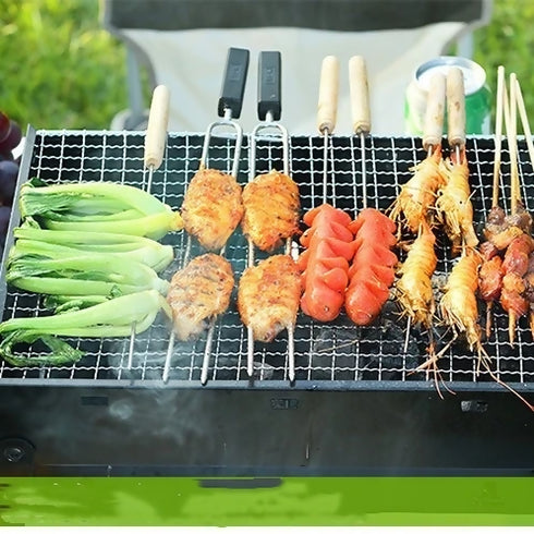 Portable Charcoal Large Creative New square Folding Grill