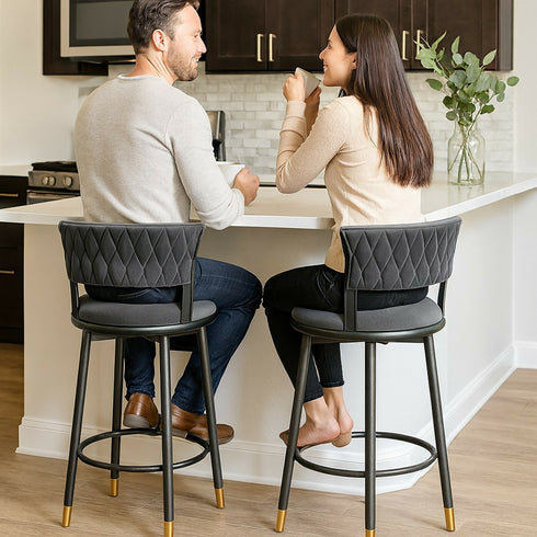Counter Height Barstool - Modern, Padded, Stylish
