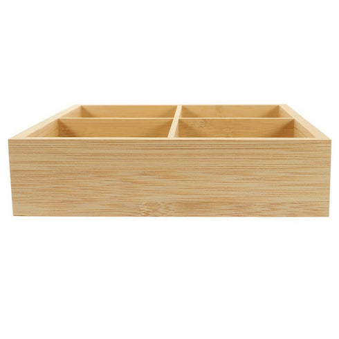 Wooden Candy Serving Tray With 6 Compartment Organizer
