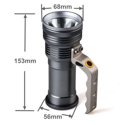 USB Rechargeable Aluminum Alloy Tactical Flashlight
