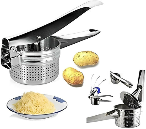 Stainless Steel Potato Masher Press Kitchen Tool with Handle