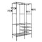 Metal Garment Rack, Tidy Rail Clothing Hanging Rack Coat Shelf Clothing Organizer Stand